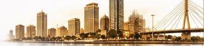 Illustration of the Dar es Salaam skyline and Tanzanite Bridge
